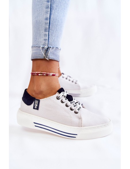 Women's Memory Foam System Sneakers Big Star KK276002 White