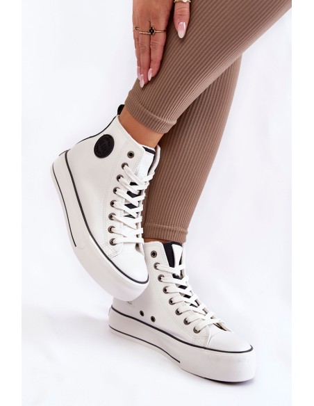 Women's High Insulated Sneakers Big Star KK274170 White