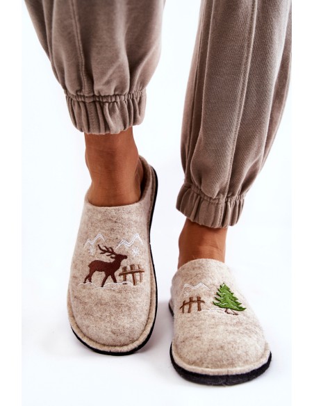 Domestic slippers Big Star KK276016 Beige