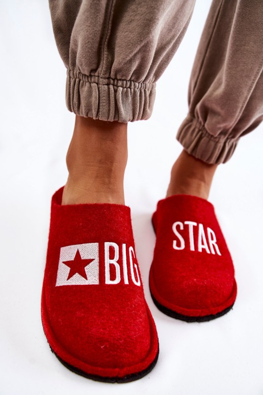 Naminės šlepetės Big Star KK276022 Raudona