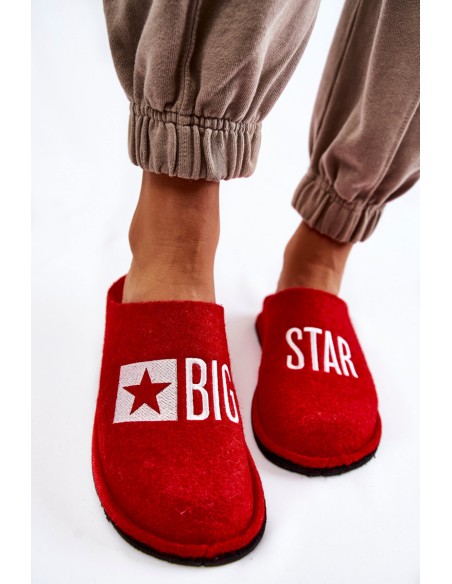 Domestic slippers Big Star KK276022 Red