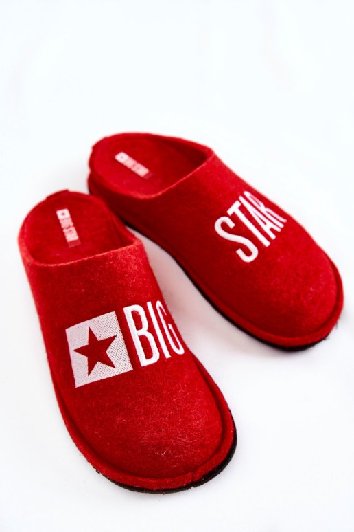 Domestic slippers Big Star KK276022 Red