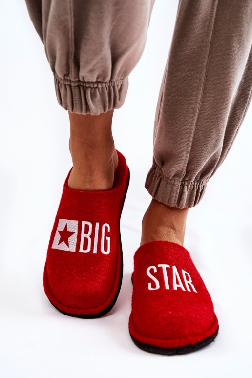 Domestic slippers Big Star KK276022 Red