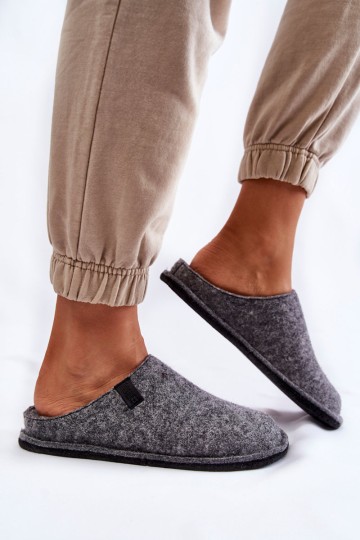 Classic Women's Slippers Big Star KK276014 Grey 2