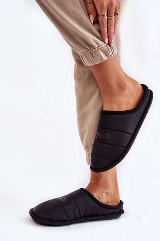 Moteriškos klasikinės šlepetės Big Star KK274602 juodos