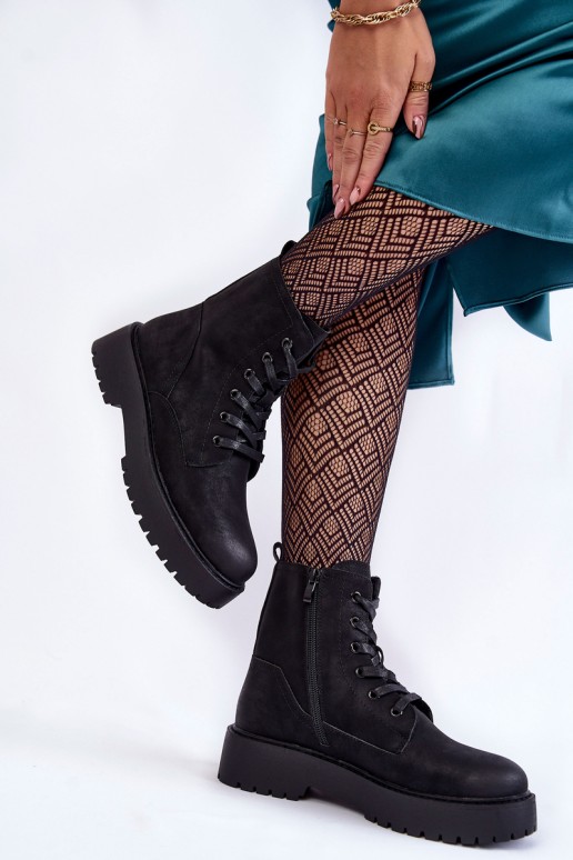 Women's Boots On the Platform Black Randi