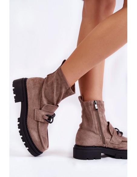 Moteriški zomšiniai bateliai La.Fi 250042B-SU Smėlio spalvos