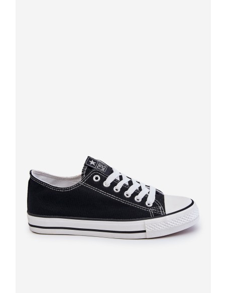 Women's Classic Sneakers Black and White Ecoma