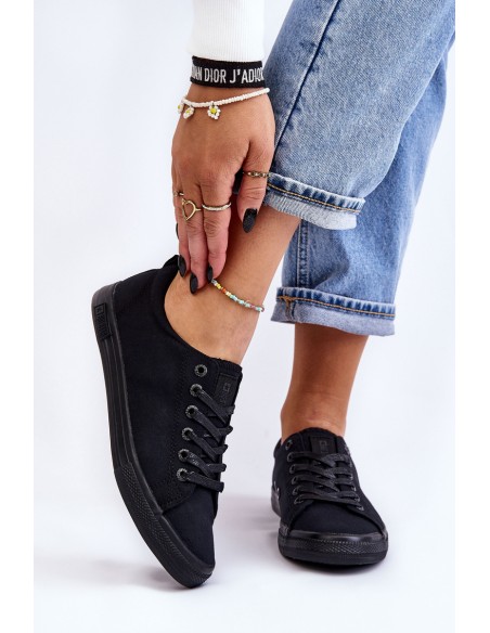 Women's Smooth Low Sneakers Big Star LL274057 Black