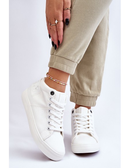 Women's Classic High Top Sneakers Big Star LL274002 White