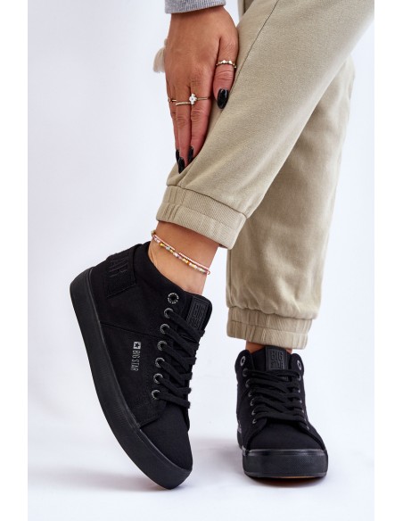 Women's Classic High Top Sneakers Big Star LL274001 Black