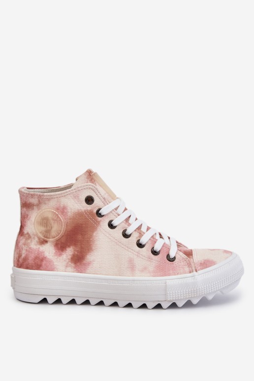 Women's Sneakers High Big Star LL274048 Beige-Pink