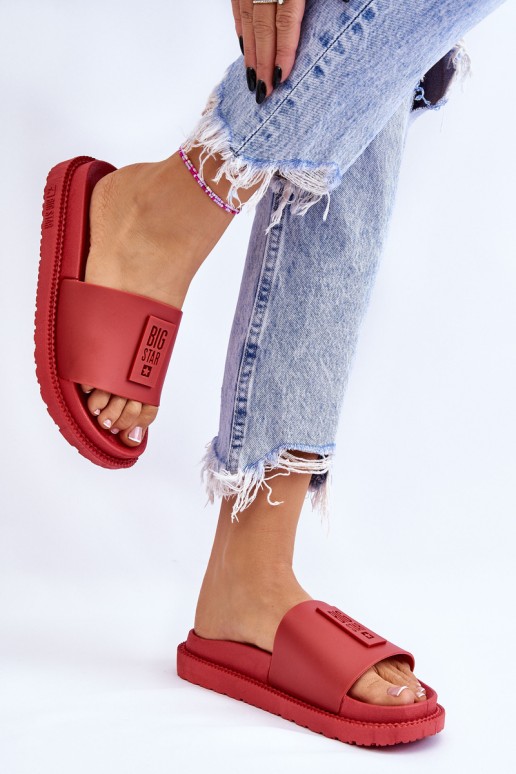 Women's Slippers Big Star LL274430 Red