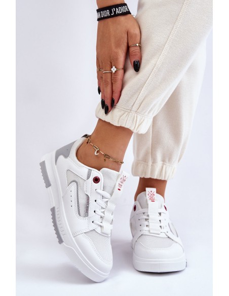 Women's Cross Jeans Low Sneakers LL2R4011C White