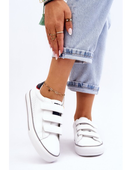 Women's Velcro Sneakers Big Star LL274A207 White