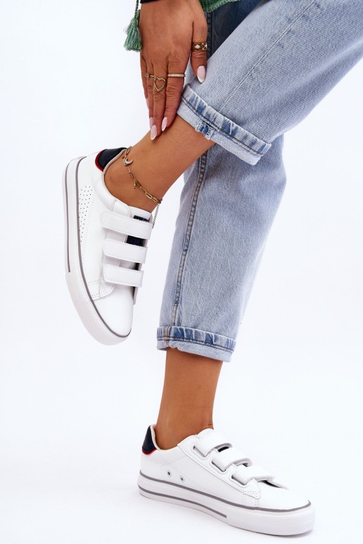Women's Velcro Sneakers Big Star LL274A207 White