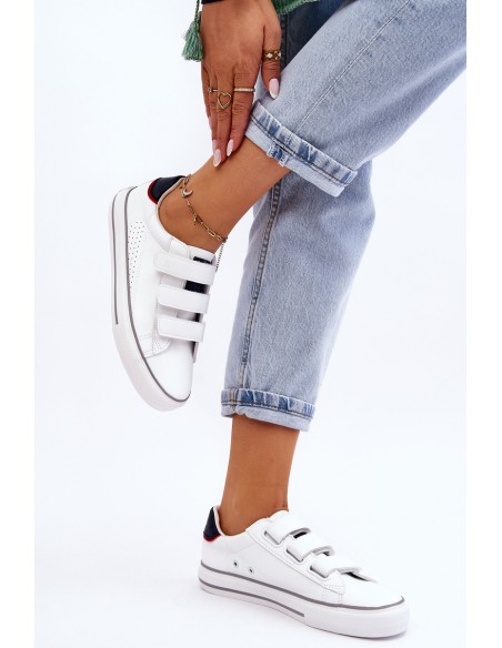 Women's Velcro Sneakers Big Star LL274A207 White