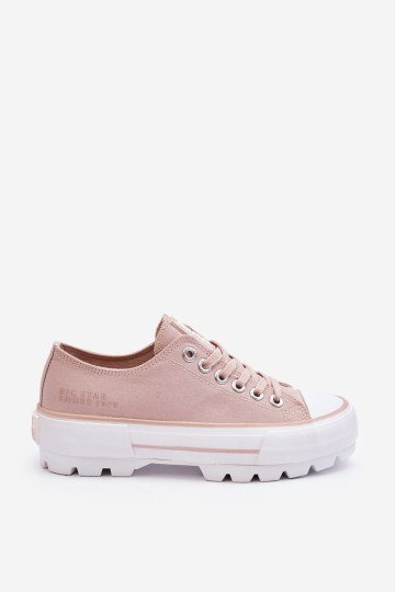 Fabric Platform Sneakers Big Star LL274151 Nude 2
