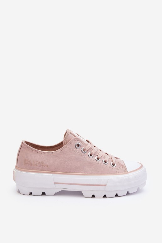 Fabric Platform Sneakers Big Star LL274151 Nude