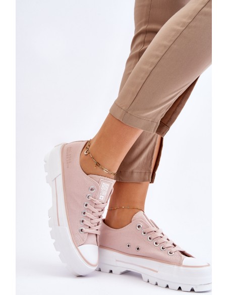 Fabric Platform Sneakers Big Star LL274151 Nude