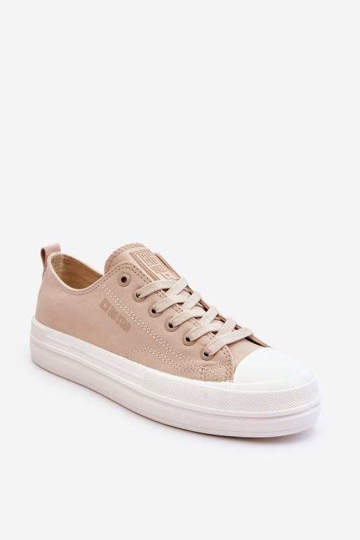 Big Star Low Lace-up Sneakers LL274969 Beige