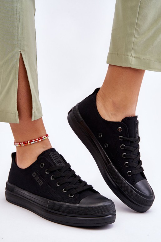 Big Star Low Lace-up Sneakers LL274967 Black