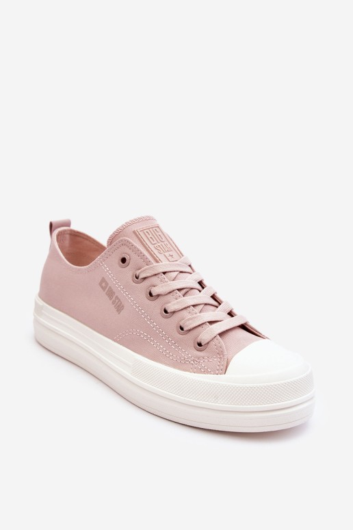 Big Star Low Lace-up Sneakers LL274970 Nude