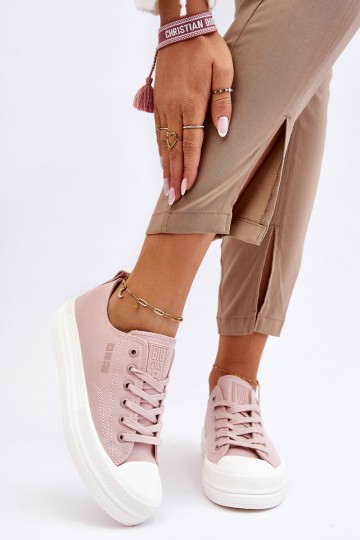 Big Star Low Lace-up Sneakers LL274970 Nude 2