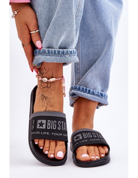 Women's Big Star Light Slippers LL274732 Black