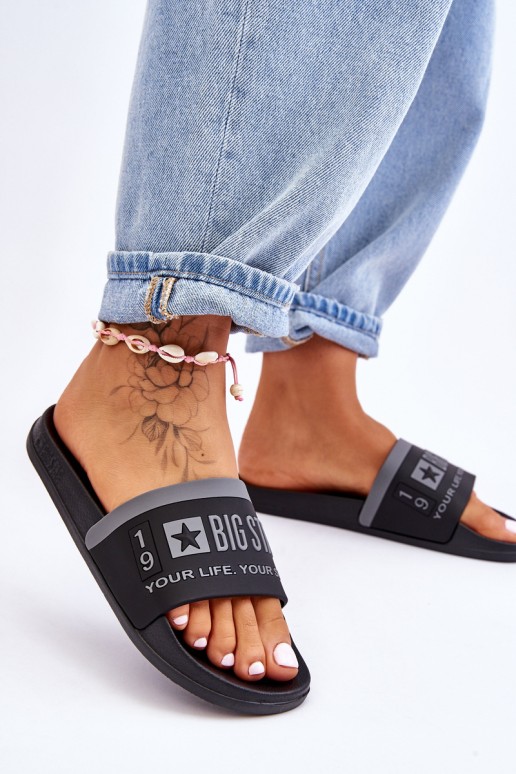 Moteriškos „Big Star Light“ šlepetės LL274732 juodos