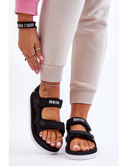 Women's Sport Platform Sandals Big Star LL274789 Black