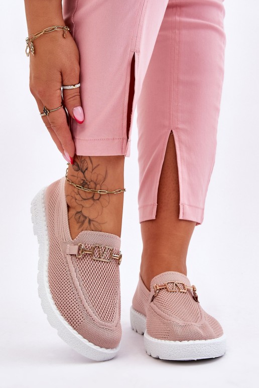 Women's Slip-On Sneakers With Embellishment Pink Alena