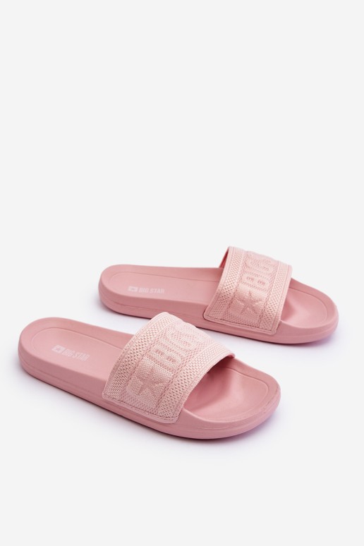 Women's Fashionable Big Star Slippers LL274A157 Light pink