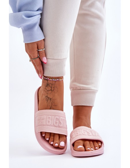 Women's Fashionable Big Star Slippers LL274A157 Light pink