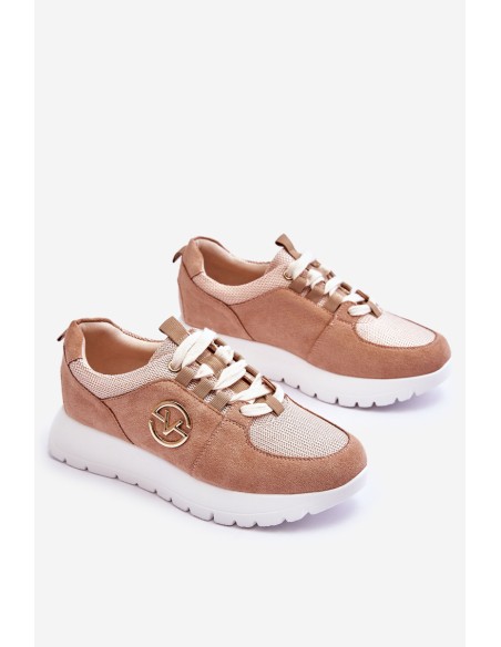 Women's Platform Sports Shoes Beige Aisha