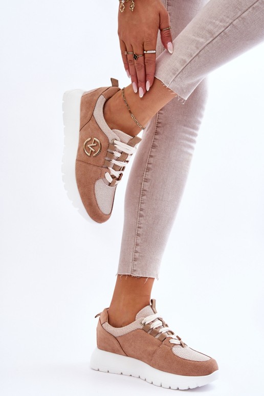 Women's Platform Sports Shoes Beige Aisha
