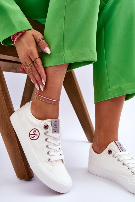 Medžiaginiai sportbačiai LL2R4043 Balti