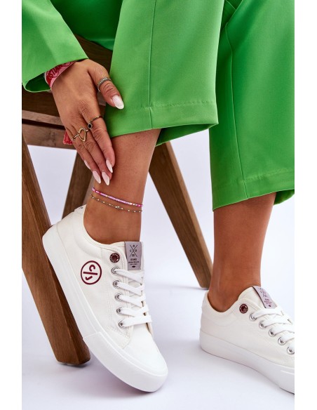 Medžiaginiai sportbačiai LL2R4043 Balti