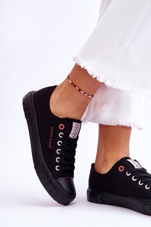 Klasikiniai moteriški sportbačiai Cross Jeans LL2R4051 juodi