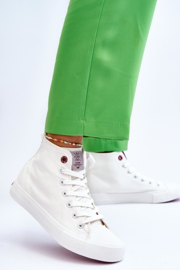 Women's Classic High Top Sneakers Cross Jeans LL2R4086C White 2