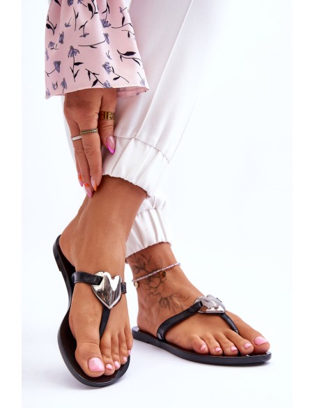 Women's Vegan Flip Flops ZAXY JJ285031 Black