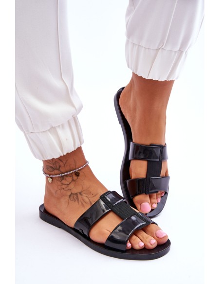 Fashionable Vegan Slippers ZAXY JJ285263 Black