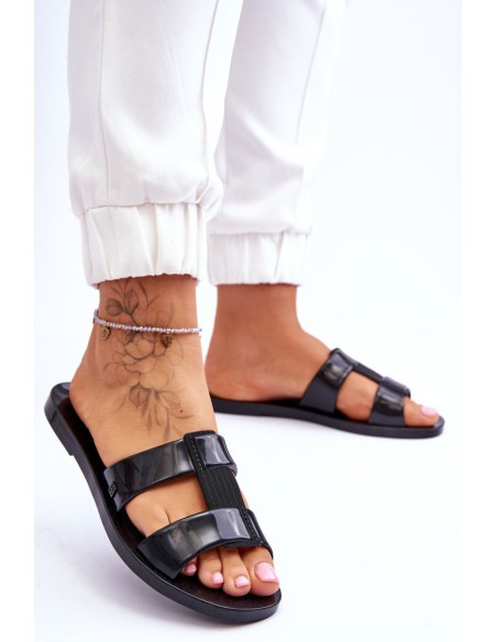 Fashionable Vegan Slippers ZAXY JJ285263 Black