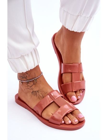 Fashionable Vegan Slippers ZAXY JJ285262 Dusty Pink