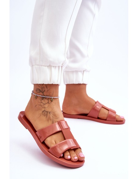 Fashionable Vegan Slippers ZAXY JJ285262 Dusty Pink