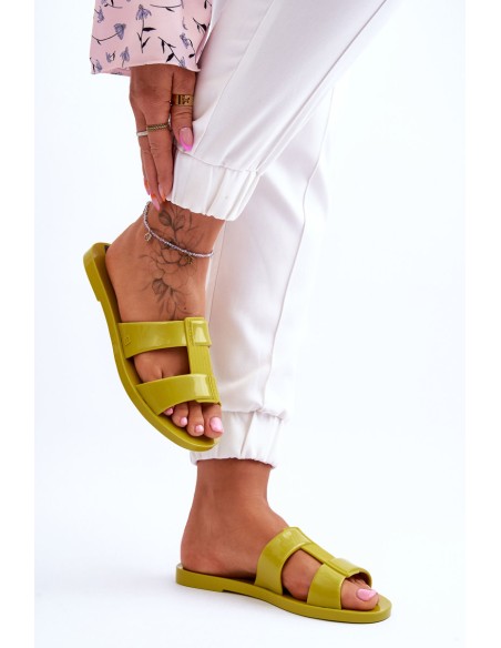 Fashionable Vegan Slippers ZAXY JJ285261 Green