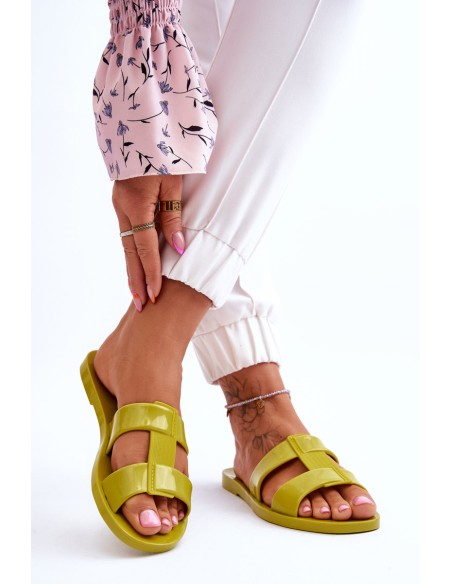 Fashionable Vegan Slippers ZAXY JJ285261 Green