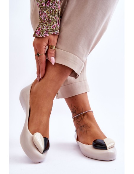 ZAXY Women's Ballerinas With Heart LL285030 Light Beige