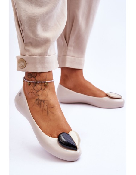 ZAXY Women's Ballerinas With Heart LL285030 Light Beige