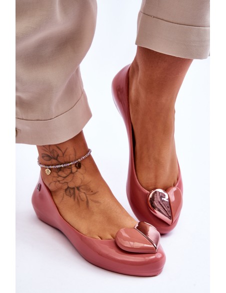 ZAXY Women's Ballerinas With Heart LL285028 Pink